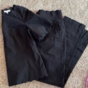 Rebecca Taylor Scalloped Top and Pant Set